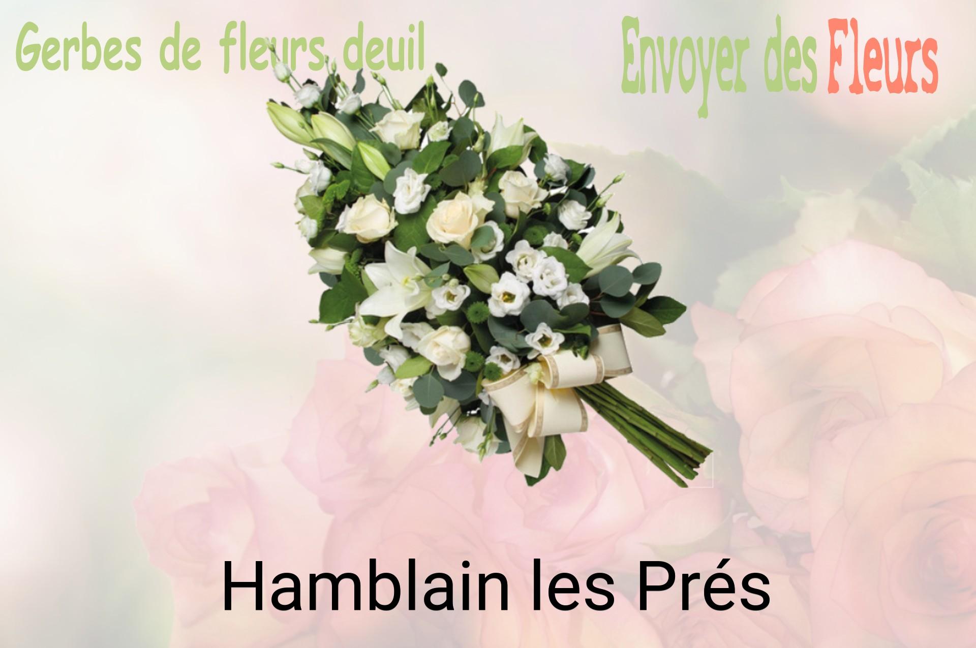 Gerbe de fleurs de deuil livrée à Hamblain-les-Prés